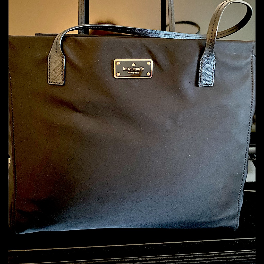 Kate Spade Large Black Nylon Tote